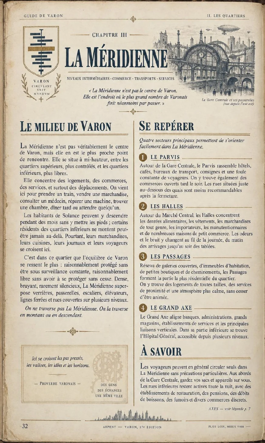 Guide de Varon consacré au quartier de La Méridienne, page 32